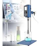 Homogeneizador de dispersión de alta velocidad para laboratorio, 500 W, mezclador digital de alto cizallamiento de 2000 a 28 000 RPM, emulsificador, homogeneizador de emulsión, emulsificador 18G