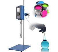 Homogeneizador De Dispersión De Laboratorio, Emulsionante con Pantalla Digital De Alta Velocidad, Velocidad Ajustable De 2000 a 28 000 RPM/Min, Control De Tiempo De 6000 Minutos 12G