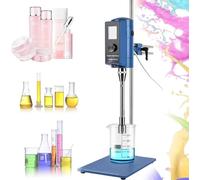 Homogeneizador De Laboratorio De Alta Velocidad, Emulsionante, Mezclador De Alto Cizallamiento, Capacidad: 200-28 000 Rpm, Volumen: 50-10 000 Ml, Temporizador: 6000 Min, Pantalla Digital. 36F