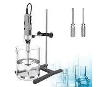 Homogeneizador de tejido de mano, mezclador dispersador emulsionante, capacidad de 0,5-250 ml, 6 velocidades ajustables, incluye cabezales de trabajo de 6 mm, 8 mm, 10 mm