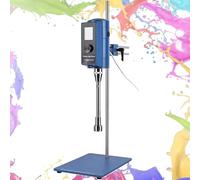 Homogeneizador dispersante de laboratorio, emulsionante de pantalla digital de alta velocidad, velocidad ajustable 2000-28000 rpm, pantalla LCD con temporizador, 500 W, 18 G, para mezcla de emulsión