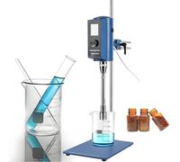 Homogeneizador dispersante de laboratorio, mezclador emulsionante de velocidad ajustable de 2000-28000 rpm con pantalla digital, capacidad de procesamiento de 5-10000 ml, viscosidad de 500-9000 cP