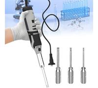 Homogeneizador portátil de alta velocidad, homogeneizador dispersador de laboratorio con 6 velocidades ajustables, mezclador de laboratorio de 0,5-250 ml y cabezales de 6 mm, 8 mm y 10 mm,Plugin