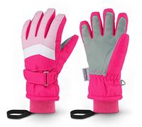 Homord Guantes Nieve Niño Mitones Unisex Guantes Esqui Niño Guantes de Invierno Guantes Ski Mujer Tobogán Snowboard Skate Ciclismo Running 3-13 años