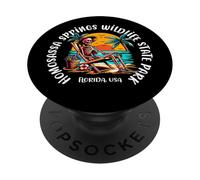 Homosassa Springs Wildlife State Park - Diseño de Esqueleto PopSockets PopGrip Adhesivo