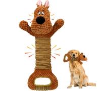 Homounter Juguetes chirriantes para perros grandes, juguete resistente para cachorros de tira y afloja, diseño de animales de peluche, juguetes masticables para perros