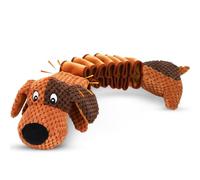 Homounter Juguetes de peluche chirriantes para perros, juguetes interactivos para masticar cachorros con papel arrugado, juego para perros pequeños, medianos y grandes