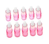 Homoyoyo 1 Juego Botellas de Vidrio para Aceites Esenciales Botellas de Viaje Cubre Goteo Rosa Recipientes Prácticos para Aromaterapia y Cuidado Personal