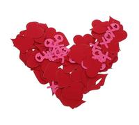 Homoyoyo 1 Juego de Confeti de Corazón a Granel - Decoración de Mesa con Brillo para Labios Rojos Y Corazones para San Valentín - Surtido de Lentejuelas para Fotos de Bodas, Aniversarios Y Fiestas.