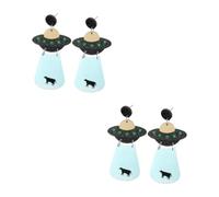 Homoyoyo 1 Par De Aretes Extraterrestres En Forma De Ovni - Pendientes De Moda Para Mujer - Joyería Funky y Única Perfectos Para Un Estilo Alienígena Plata De Ideal