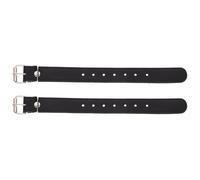 Homoyoyo 1 Par de Correas Ajustables para Cesta Delantera de Bicicleta Eléctrica, Correa Resistente de PU Negra Hebilla de Aleación de Aluminio, Accesorio Práctico para Ciclismo