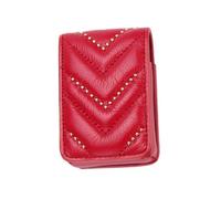 Homoyoyo 1 Pieza Bolsa de pintalabios Bolsa Impermeable Linda Bolsa cosmética Bolsas de Maquillaje Bolsa de Viaje cosmética Bolsa de Almacenamiento de artículos Bolsa con Cierre Rojo