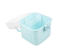 Homoyoyo 1 Pieza Caja de de Emergencia Familiar Grande Botiquín Multifuncional de Plástico Almacenamiento de Medicinas Multi Capa para Hogar y Color Azul