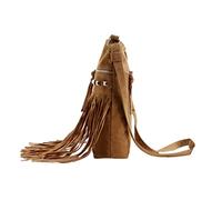 Homoyoyo 1 Pieza Hombro con Borlas y Remaches Bandolera Decorativa para Mujer de Serraje para Diarias