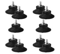 Homoyoyo 10 Almohadillas Antivibración M6 para Compresores de Aire, Pies de Goma Resistentes, 2 Pulgadas, Paquete de 10, Ideales para Hidrolavadoras, Generadores y Maquinaria Industrial