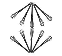 Homoyoyo 10 Batidores De Color Para El Cabello; Mini Batidor Para De Cabello, Para Peluquería, De Plástico, Para Teñir, Para Cocina, Repostería Y Cocinar.