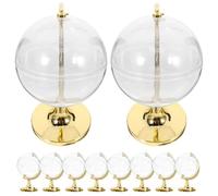 Homoyoyo 10 Cajas de Regalos Pequeñas Forma de Globo Dorado, Caja de Plástico para Organizar Dulces y Almacenamiento Versátil para Bodas y Uso Diario