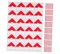 Homoyoyo 10 hojas Esquinas Adhesivas para Fotos DIY de Pegatinas Rojas para Álbumes y Scrapbooking Esquinas Vintage para y Decorar Tus Recuerdos