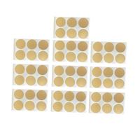 Homoyoyo 10 hojas Pegatinas Scratch Off Doradas Redondas Unidades Etiquetas Adhesivas DIY para Tarjetas Rascar Regalos y Sellado de Paquetes