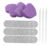 Homoyoyo 10 Juegos Kit de Manicura para Mujer y Hombre Set de Herramientas para Uñas y Pulidor y Limas para Modelar Resistente y Profesional para Viaje y Cuidado