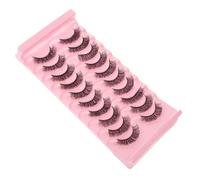 Homoyoyo 10 Pestañas Postizas Rizadas Naturales Efecto Volumen Kit Fácil para Extensiones Diario y Nocturno