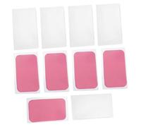 Homoyoyo 10 Piezas Almohadillas Adhesivas para Pestañas de Silicona Reutilizables Soporte para Extensiones y Levantamiento de Pestañas Parches Transparentes y Rosa para Aplicación Precisa