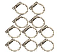 Homoyoyo 10 Piezas Aro Tradicional de Aleación de Zinc para Armarios, Mate | Instalación Fácil, Agarre Seguro y Uso con Guantes, Ajuste para Cocinas y Puertas PET