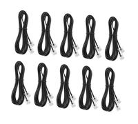 Homoyoyo 10 piezas Cable de Teléfono Núcleos Metros con Conector Cable para Línea Fija Uso Oficina y Hogar Resistente al Frío y Desgaste