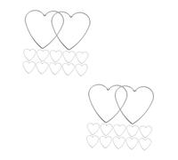 Homoyoyo 10 Piezas De Aros Metálicos En Forma para Manualidades - Ideales para Macramé y Proyectos De Embarcaciones - Fabricados En Metal Resistente y Duradero