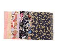 Homoyoyo 10 Piezas de Telas de Algodón para Coser Tú Mismo, Patchwork y Manualidades Diy, Tejido de Algodón Suave y Cómodo Estampado Floral Estilo Japonés, Adecuado para Estilo Aleatorio