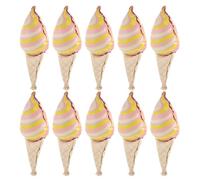 Homoyoyo 10 piezas Globos Cono Helado Mini Mate Rosa para Decoración de Fiesta Cumpleaños Globos Temáticos Duraderos y Fáciles de Usar para Celebración Verano y Eventos Infantiles