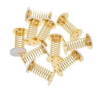 Homoyoyo 10 Piezas Muñeca Base de Manualidades de Base de de muñecas sacudiendo la Cabeza de la muñeca Base de Resorte cabezones para tableros Metal Dorado