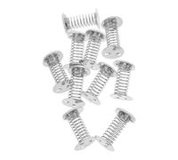Homoyoyo 10 Piezas Muñeca Base De Sacudiendo La Cabeza De La Muñeca Manualidades De Base De Resorte Resortes para Manualidades Cabezones para Tableros Plata Metal