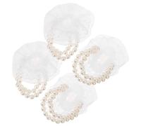Homoyoyo 10 Piezas Pulsera De La Cadena De Perlas Pulsera De Muñeca De Perlas Paseo Cuerpo Poli Nupcial Pulsera De Perlas Boda Pulsera Elástica Pulseras De Ramillete De Muñeca El Plastico