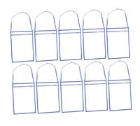 Homoyoyo 10 Piezas Sobres Transparentes Reutilizables para Organizador Portátil Resistente Pet y Funda Multiusos para Facturas y Órdenes de Trabajo para Oficina y Colegio