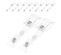 Homoyoyo 10 piezas Soporte de Letrero Giratorio de Plástico para Etiquetas de Precio y Mercancías Clips Transparentes para Exhibición Supermercados y Tiendas Diseño Compacto Rotación de