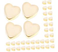Homoyoyo 100 Piezas Amor Para Los Pendientes De Suministros Espaldas De Aretes De Oro Seguridad Respaldo Del Pendiente Seguro Soporte Para Enchufar Golden Gel De Sílice