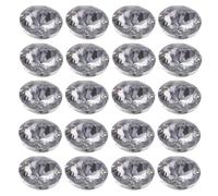 Homoyoyo 100 Piezas Botones de Tapicería de Cristal Transparentes 20 MM para Coser Sofá y Cabecero Tachuelas Decorativas para Manualidades DIY Accesorios para Decoración de Muebles