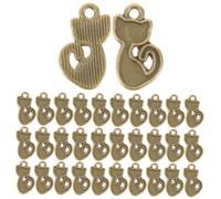Homoyoyo 100 Piezas Colgante decoración mamá pequeño Hola amuletos de gatos para hacer joyas pendientes decoraciones encantos de gato Encantos de mochila decoraciones de encanto aleación