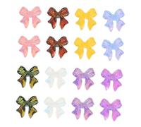 Homoyoyo 100 piezas Decoraciones Uñas Lazos Resina Duraderas Accesorios Nail Charms para Bodas y Fiestas Mujer Elegante