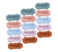 Homoyoyo 100 piezas Etiquetas Handmade de Microfibra con Unidades Diseño de Dos para Coser para Ropa DIY Gorros y Accesorios Personalizados