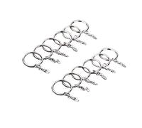 Homoyoyo 100 piezas Llaveros de Metal con Anillo Dividido y Cadena de Color Níquel Accesorios Prácticos para Colgar Claves y Manualidades