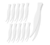 Homoyoyo 100 Piezas Unidades Pinzas Plásticas Curvas para Facial Diseño Ergonómico para Cuidado Mini Pinzas para Extensiones de Pestañas y de Uñas Material y Fácil de Limpiar Compacto
