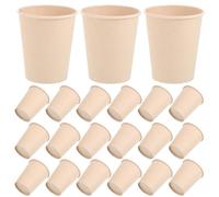 Homoyoyo 100 Unidades Vasos de Papel Desechables de 250ml para Bebidas Calientes y Frías, Diseño Minimalista y Resistente, Ideales para Café y Jugos en Casa o Negocios