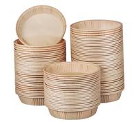 Homoyoyo 100piezas Mini Tart Pans Para Hornear Molde Redondo De Bandejas Desechables Para Tartas Quiches y Postres Aptas Para Horno y Microondas