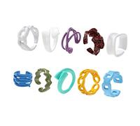 Homoyoyo 10piezas Anillos De Dedo De Pastel De Diseño y Elegante Para Mujeres Anillos De Moda y Joyería