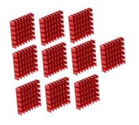 Homoyoyo 10piezas Bloque Térmico del Disipador De Calor Color Oxidado Rojo para Enfriar Componentes Electrónicos como Chips CPU Gpu y Led
