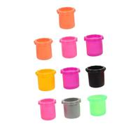 Homoyoyo 10piezas Cubiertas Protectoras De Silicona para Micrófono De Mano Funda Inferior Antivuelco Unidades Color Aleatorio