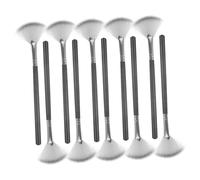 Homoyoyo 10piezas Pinceles de Maquillaje Forma Abanico Aplicador Ácido Iluminador Colorete y Polvos Sueltos para Uso Facial