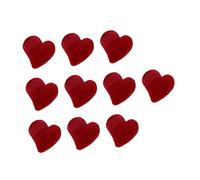 Homoyoyo 10piezas Pinzas Pelo Forma De Corazón Pequeño Pinzas De Pelo Corazon De Flocado Para Mujer Para Cita y San Valentín